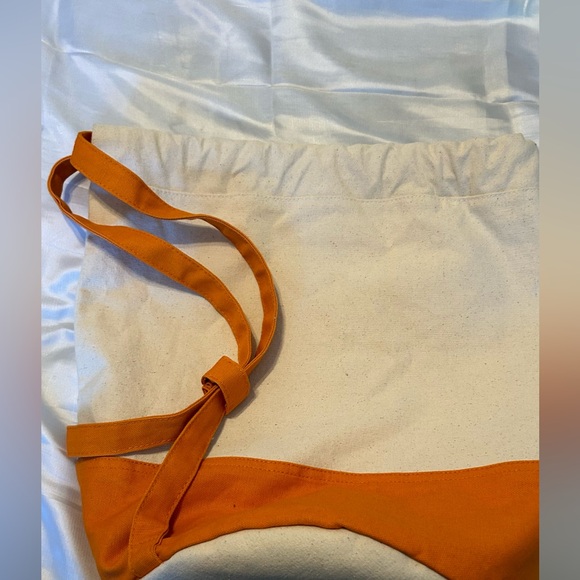 HYP‎ Canvas  Backpack “Sip Happens It’s Okay To Wine” Cream Orange - Picture 6 of 6